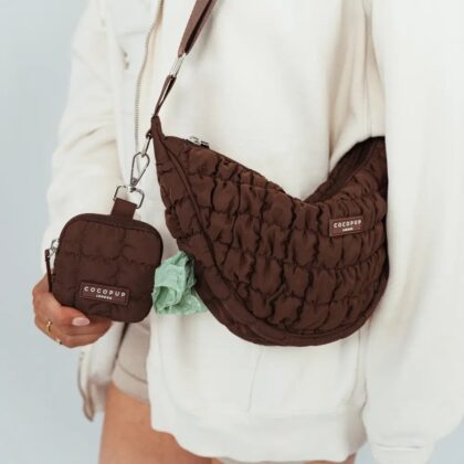 COCOPUP LONDON - Pochette à friandises matelassé espresso