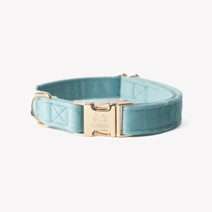FURLOU - Collier VELVET blue
