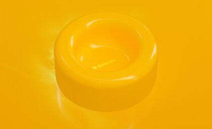 BARKERS - Gamelle chow bowl jaune
