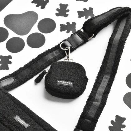 COCOPUP LONDON - Pochette à friandise teddy noir
