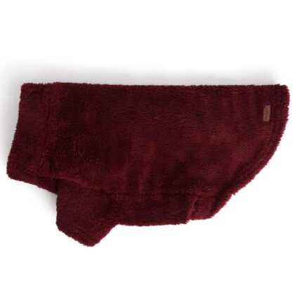 BARBOUR - Pull BRINDLE rouge