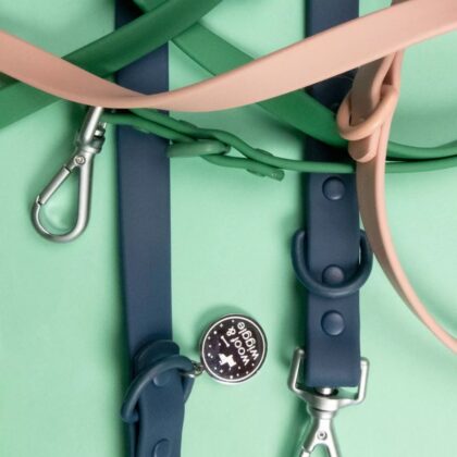 WOOF & WIGGLE - Laisse EXPLORER mains libres (rose)